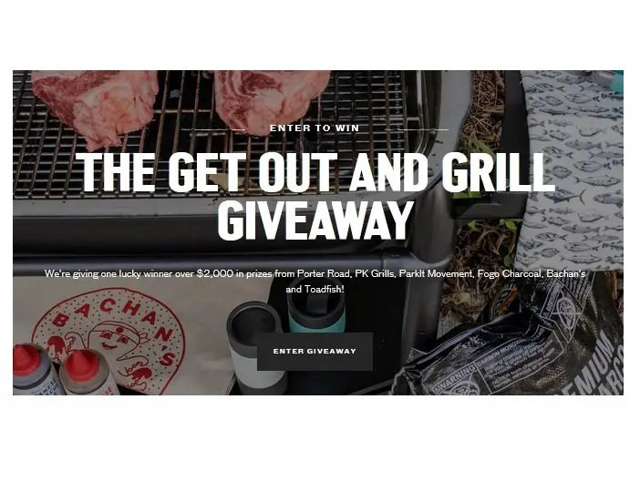 Porter Road Get Out and Grill Giveaway - Win a Grill and Smoker, Cookout Accesories and More