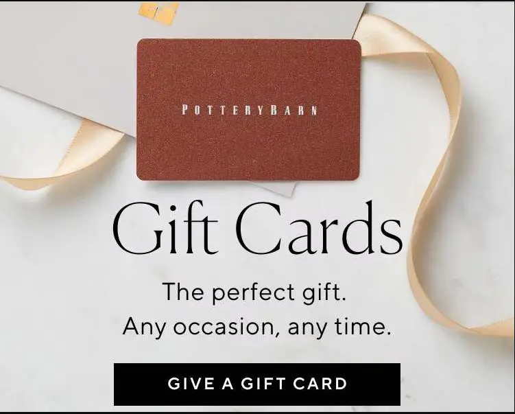 Pottery Barn Holiday Home Sweepstakes - Win A $1,000 Pottery Barn Free Gift Card