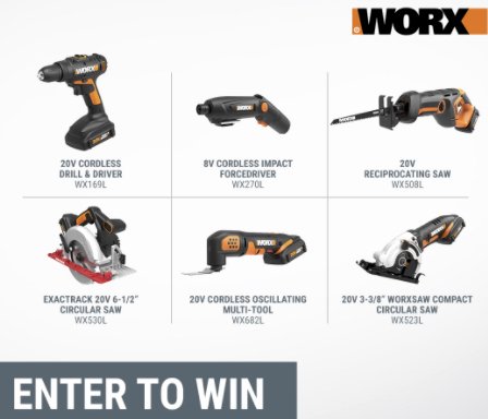 Power Tool Sweepstakes