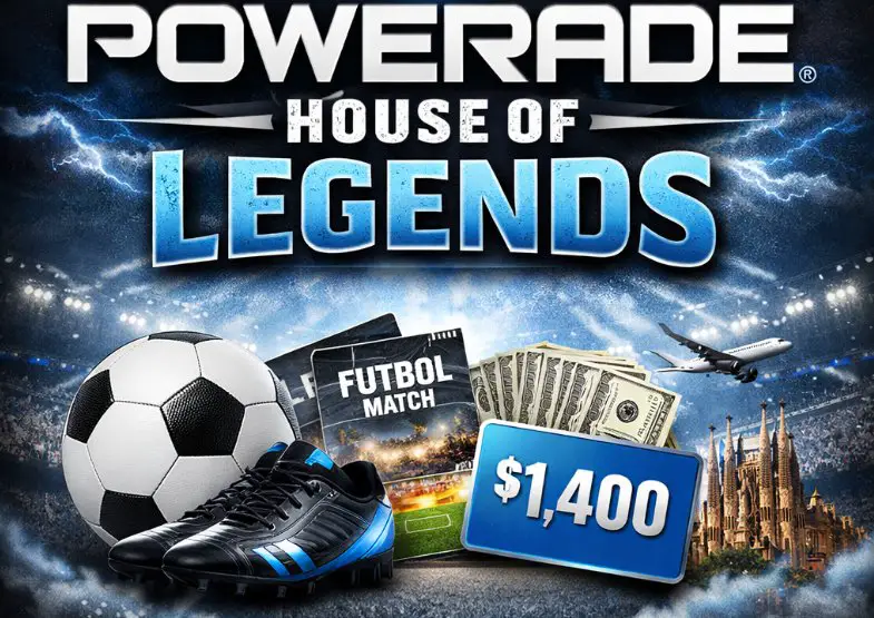 POWERADE “House of Legends” Sweepstakes - Win a Trip for 2 to Spain To See Lamine Yamal Play.