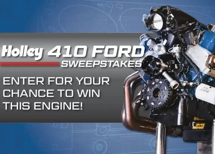 PowerNation TV Holley 410 Ford Sweepstakes - Win A $20,000 Small Block 410 Ford Engine