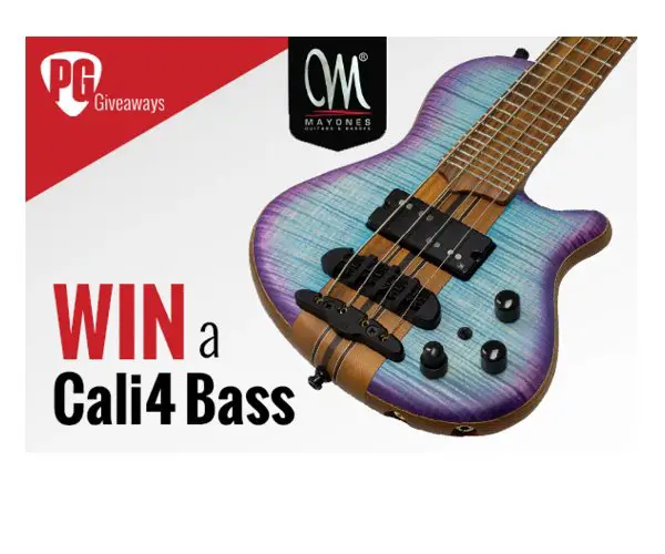 Premiere Guitar Giveaway - Win A Mayones Cali4 Bass Guitar
