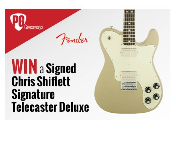 Premiere Guitar Giveaway - Win A Chris Shiflett Signature Fender Telecaster Electric Guitar