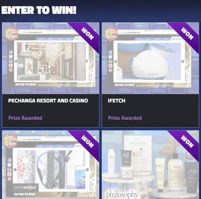 Price is Right Giveaway 2018