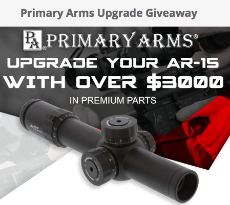 Primary Arms Upgrade Sweepstakes