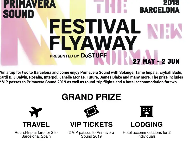 Primavera Sound Sweepstakes