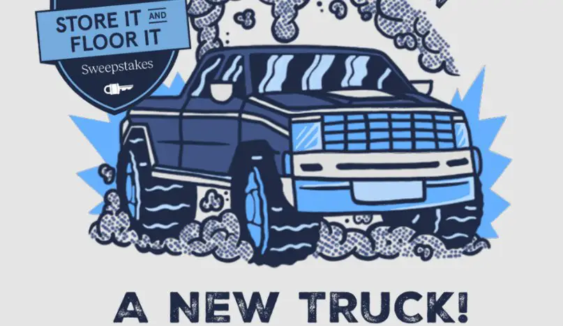 Prime Storage Store it and Floor it Sweepstakes - Win A 2025 Truck + $15,000 Cash