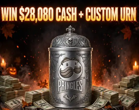 Pringles Once You Drop Sweepstakes - Win $28,080 Cash + Custom Pringles Urn