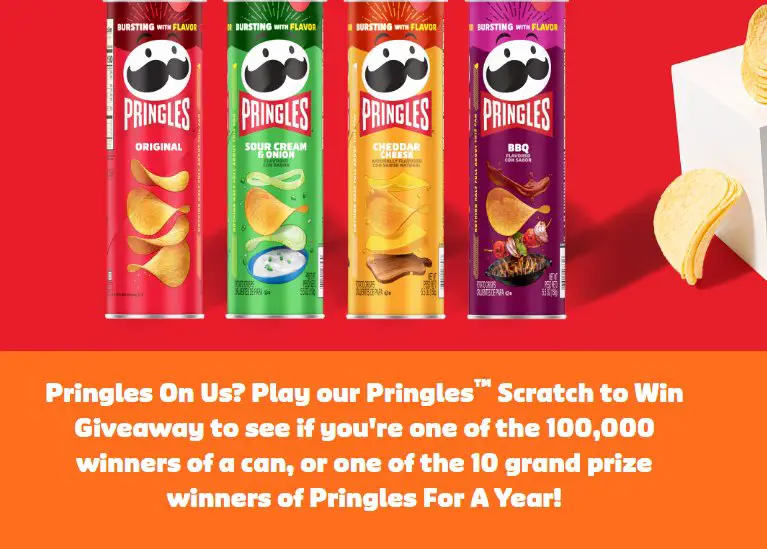 Pringles Scratch to Win Giveaway - Win Free Pringles For A Year