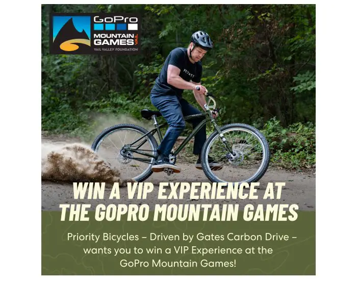 Priority Outdoor Products  GoPro Mountain Games Giveaway - Win Two Bicycles, Two VIP Tickets To The GoPro Mountain Games And More