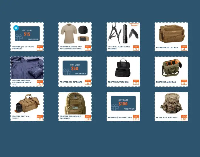 Propper 12 Days Giveaways - Win An Outdoor Bag, A Gift Card Or Outdoor Gear