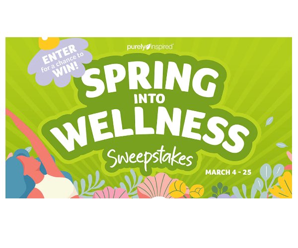 Purely Inspired Spring Into Wellness Sweepstakes - Win 3 Boxes Of Purely Inspired And A $300 Gift Card
