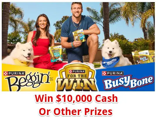 Purina For The Win Sweepstakes - Win $10,000 Cash Or Other Prizes