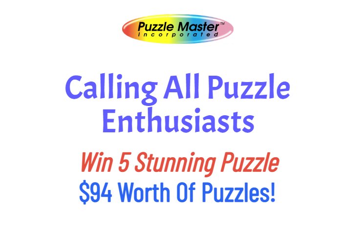 Puzzle Master Amazing Puzzle Brain Teasers Giveaway - Win 5 Stunning Puzzles