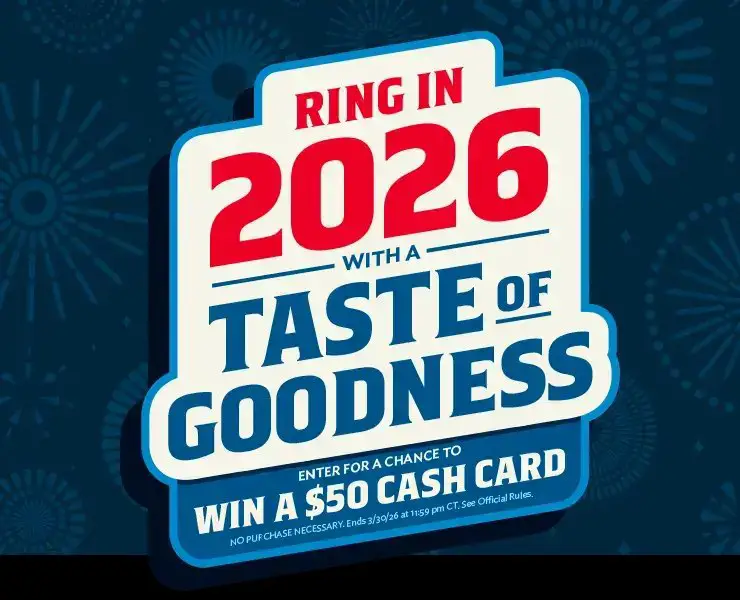 Quaker New Year New You Sweepstakes – Win A $50 Cash Card (455 Winners)