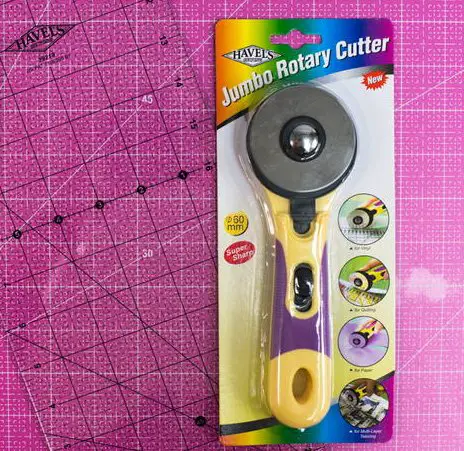 Quilter's Cutting Mat and Rotary Cutter Medley