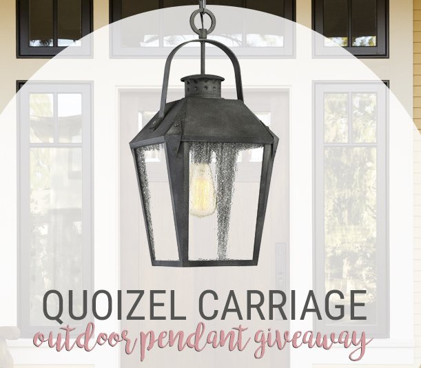 Quoizel Carriage Outdoor Pendant Giveaway