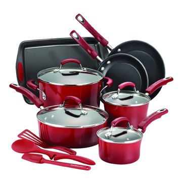 Rachael Ray Brand! 14-Piece Nonstick Cookware Set