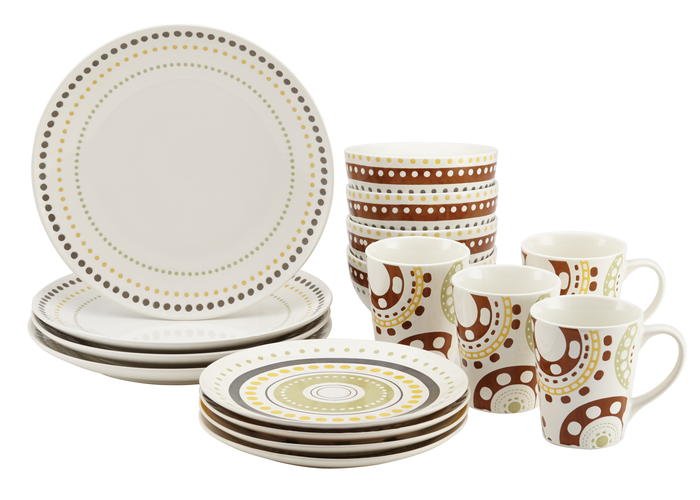 Rachael Ray Circles & Dots 16-Piece Dinnerware Set Giveaway