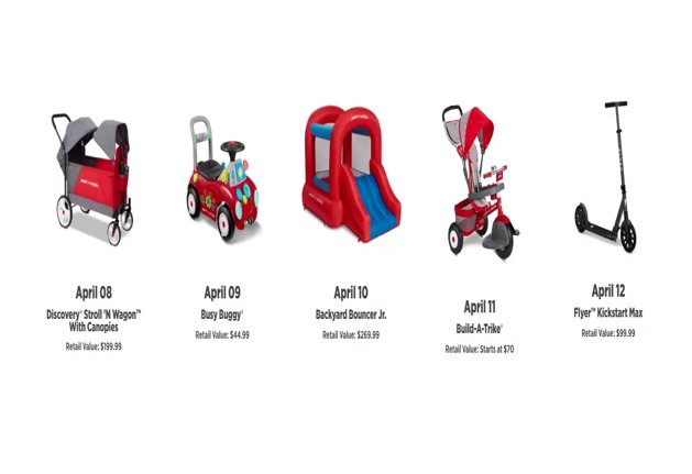 Radioflyer Get Out & Play Sweepstakes - Free Radioflyer Products Up For Grabs  Everyday (28 Winners)