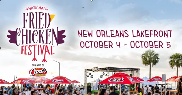 Raising Cane’s National Fried Chicken Festival 2025 Sweepstakes – Win A Trip For 2 To New Orleans To The National Fried Chicken Festival (3 Winners)