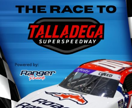 Ranger Rewards Race to Talladega Giveaway - Win Tickets for 2 to the Xfinity Race & the NASCAR Cup Series
