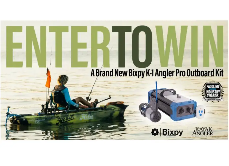 Rapid Magazine Kayak Angler Giveaway - Win A K-1 Angler Pro Outboard Kit