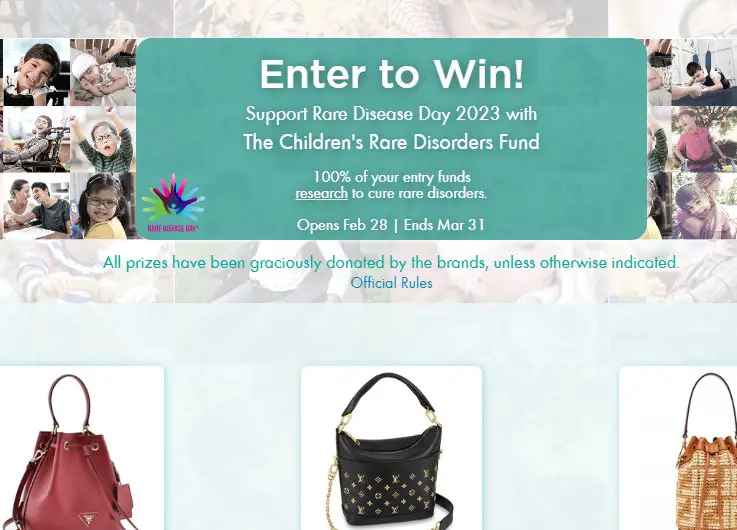 Rare Disease Day Charity Sweepstakes - Win $37,000 Worth Of Luxurious Prizes