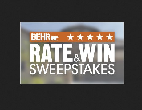 Rate & Win Sweepstakes, 12 Home Depot Gift Cards