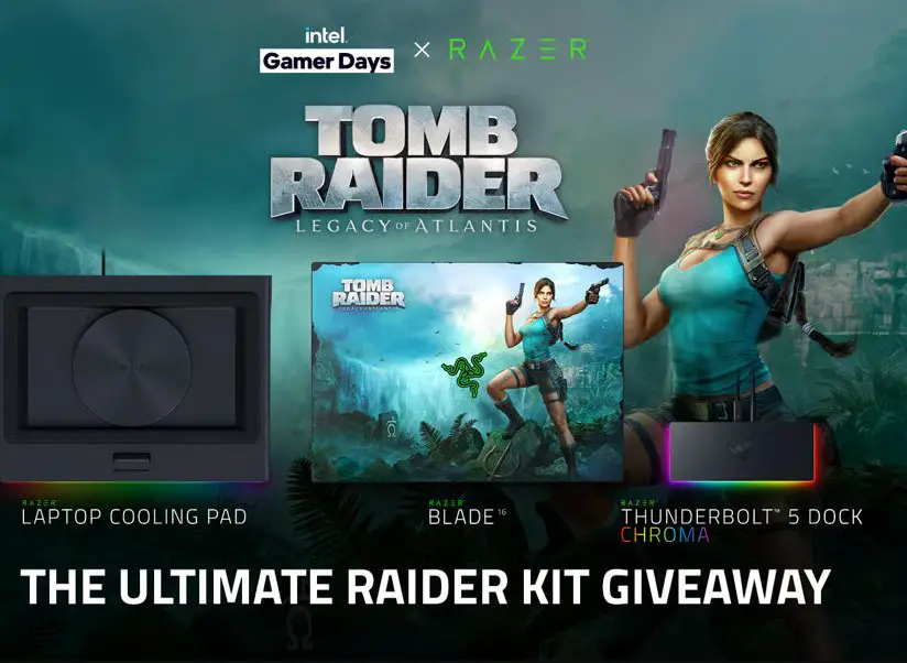 Razer Ultimate Raider Kit Giveaway - Win a Custom 16″ Tomb Raider Razer Laptop & More
