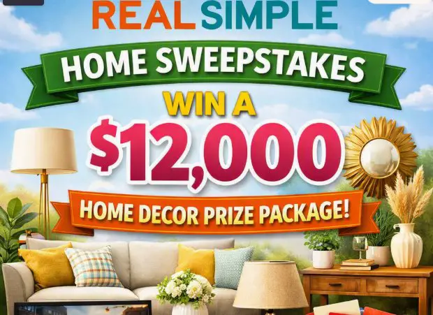 Real Simple Home Sweepstakes - Win a $12,000 Home Decor Prize Package