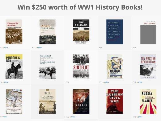 Real Time History WW1 History Books Giveaway