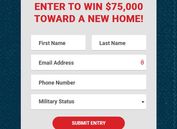 Realtor.com Veterans United  $75k Veteran Homebuyer Giveaway - Win $75,000 Towards Your Own Home