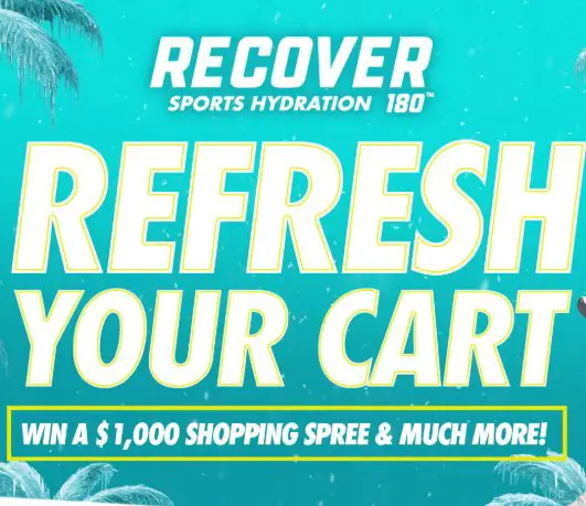 RECOVER 180 “Refresh Your Cart” Instant Win Game - Win a $1,000 grocery gift card.