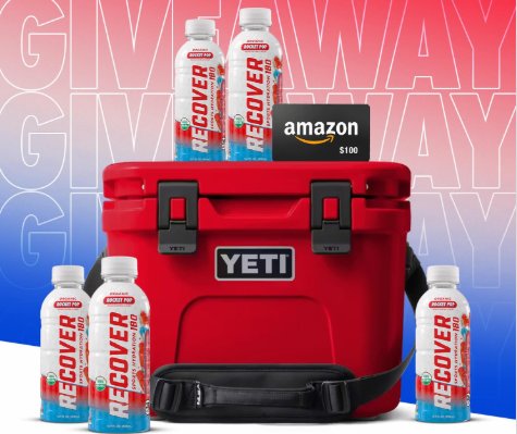 Recover Prime Day Giveaway - Win $100 Amazon Gift Card + YETI Cooler + Rocket Pop