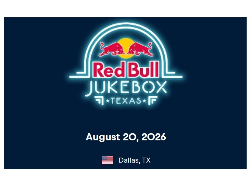 Red Bull Jukebox Trivia Contest - Win A Trip For Four To Dallas For the Jukebox Trivia Contest (Limited States)