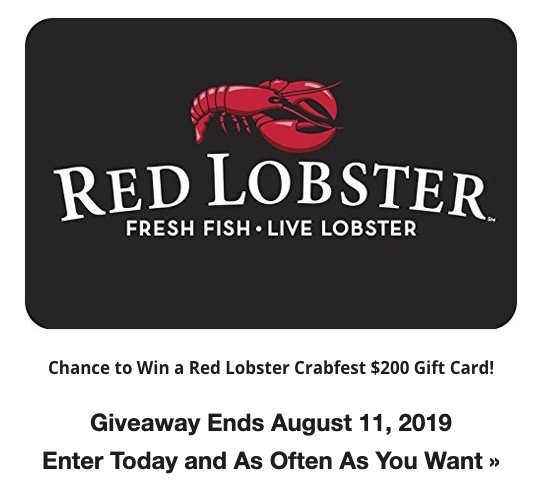 Red Lobster Gift Card Giveaway