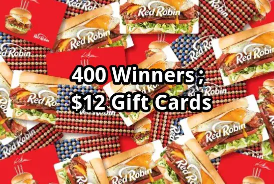 Red Robin National Cheeseburger Day Sweepstakes - $12 Gift Cards; 400 Winners