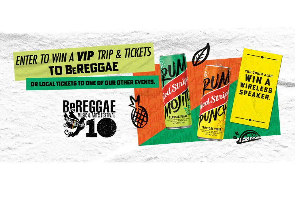 Red Stripe Events Sweepstakes - Win A Trip To BeReggae Festival And More