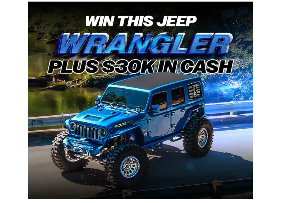 Redline Society Giveaway - Win 2024 Jeep Wrangler + $30,000 Cash
