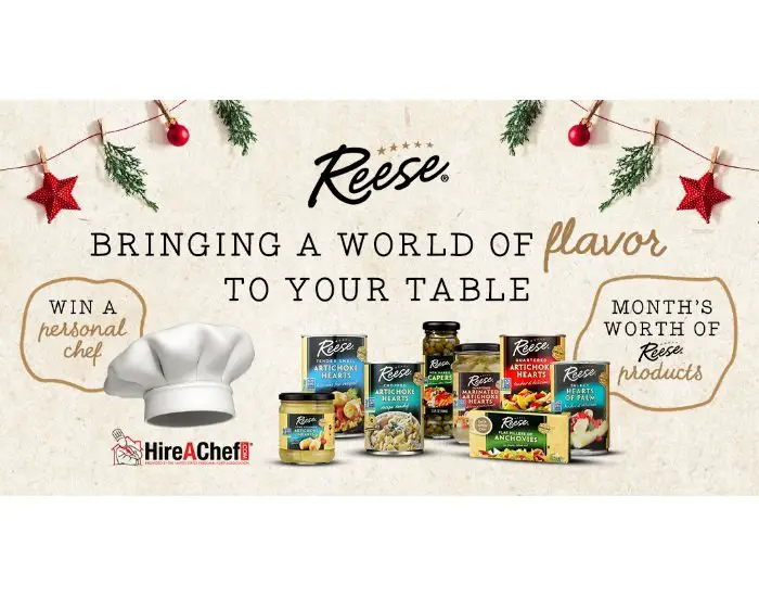 Reese Bringing A World Of Flavor To Your Table Sweepstakes - Win A Gourmet Meal at Home With A  Personal Chef & More