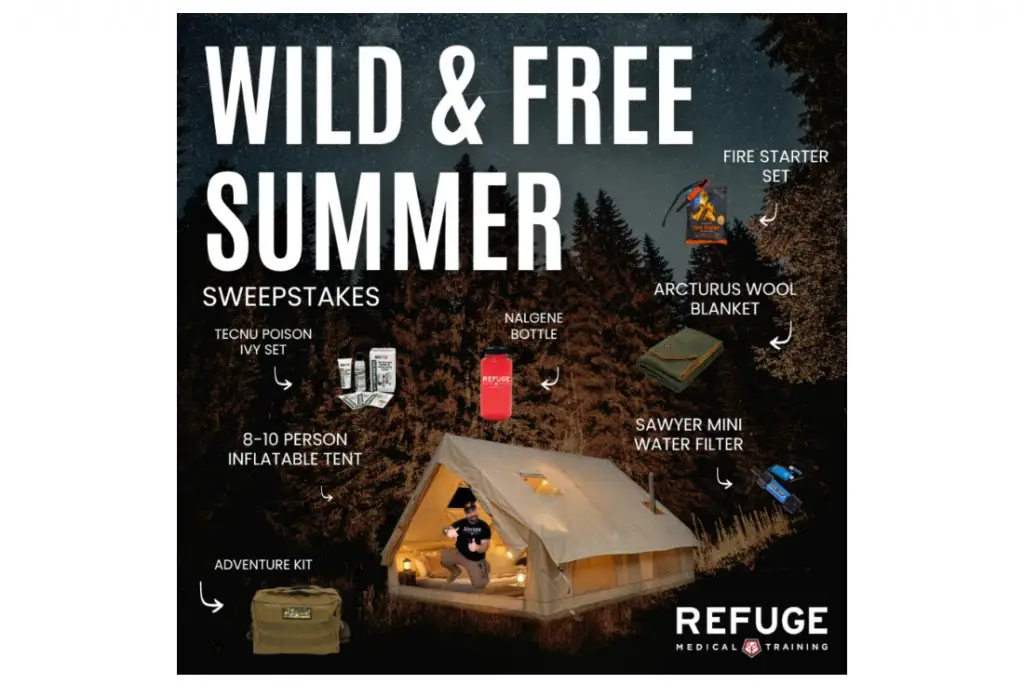 Refuge Medical & Training Wild & Free Summer Sweepstakes - Win Outdoor Gear