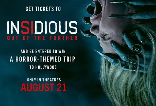 Regal Crown Club Insidious: Out of the Further Chilling Trip to LA Sweepstakes - Win a horror-themed trip for 2 to LA