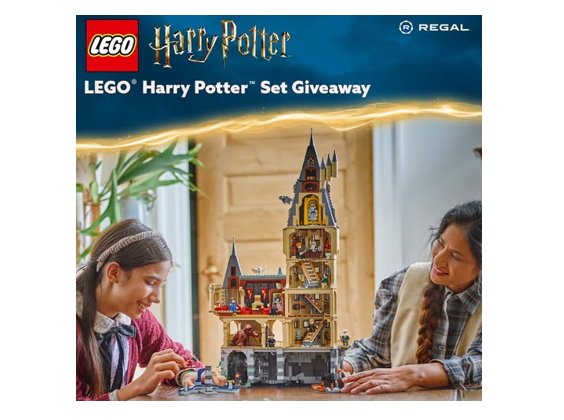 Regal Crown Club LEGO Harry Potter Set Sweepstakes -  Win a $470 Harry Potter Hogwarts Castle LEGO set