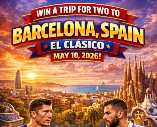 Remitly LA LIGA Barcelona Soccer Sweepstakes - Win A Trip To Barcelona For El Clásico (Barcelona vs Real Madrid)