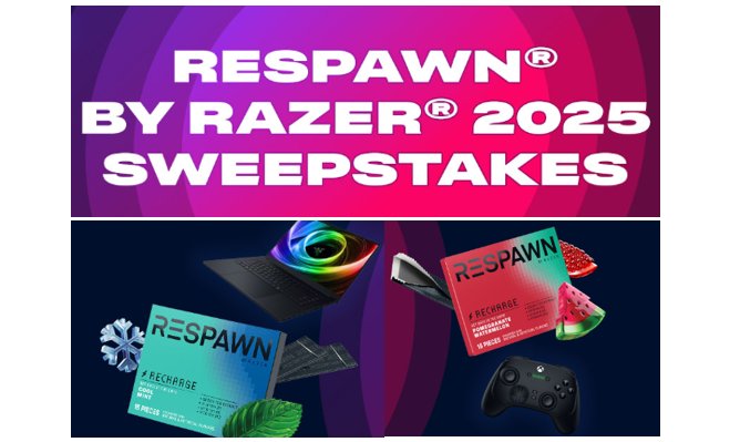 Respawn National Sweepstakes - Win A Razer Blade 16 Gaming Laptop + More (63 Winners)