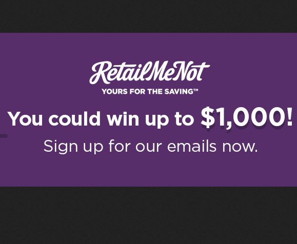 RetailMeNot Subscriber Sweepstakes
