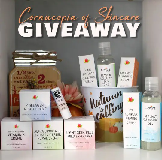 Reviva’s 2023 Cornucopia of Skincare Giveaway – Win 10 Reviva Skin Care Products