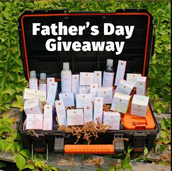 Reviva’s 2023 Father’s Day Giveaway - Win A Father’s Day Tool Box Filled With Reviva’s Skin Care Products