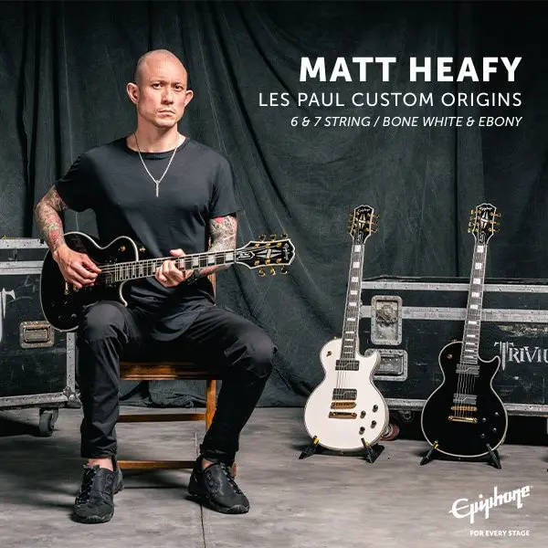 Revolver Epiphone Matt Heafy Signature Les Paul Epiphone Guitar Giveaway